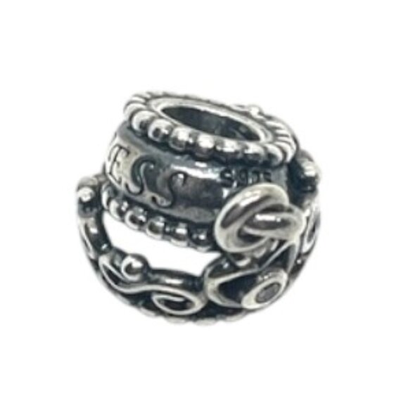 PANDORA 925 ALE CROWN MY PRINCESS CHARM STERLING SILVER TIARA HEART BEAD - Picture 5 of 13